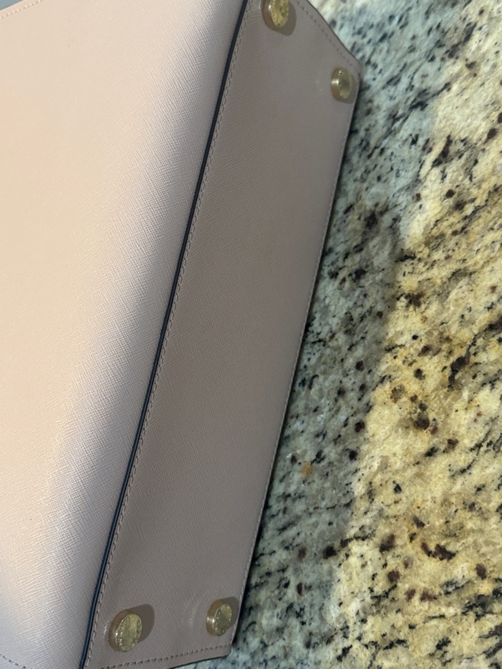 Michael Kors Blush Saffiano Leather Tote with Gold Hardware - Picture 4 of 5